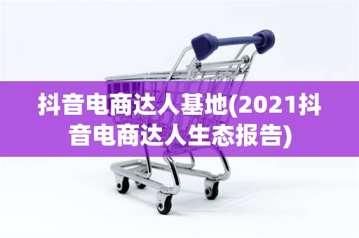 抖音电商达人基地(2021抖音电商达人生态报告)