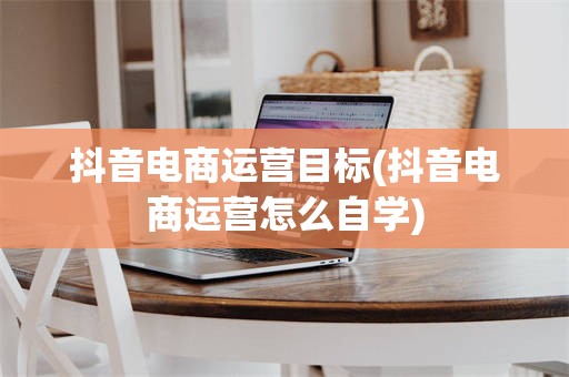 抖音电商运营目标(抖音电商运营怎么自学)