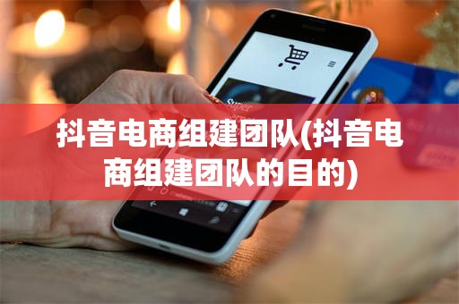 抖音电商组建团队(抖音电商组建团队的目的)