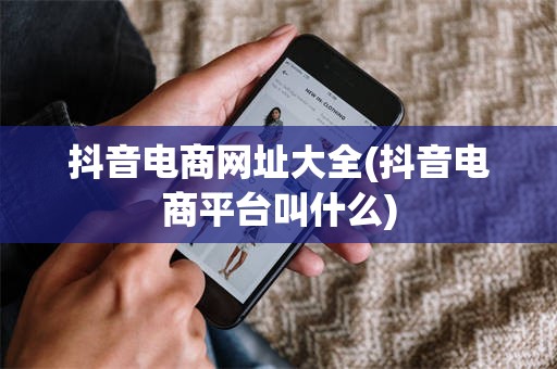 抖音电商网址大全(抖音电商平台叫什么)