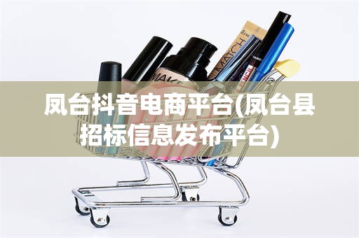 凤台抖音电商平台(凤台县招标信息发布平台)