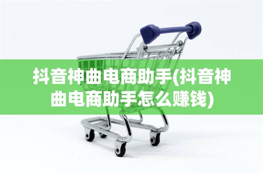 抖音神曲电商助手(抖音神曲电商助手怎么赚钱)