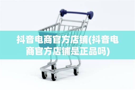 抖音电商官方店铺(抖音电商官方店铺是正品吗)