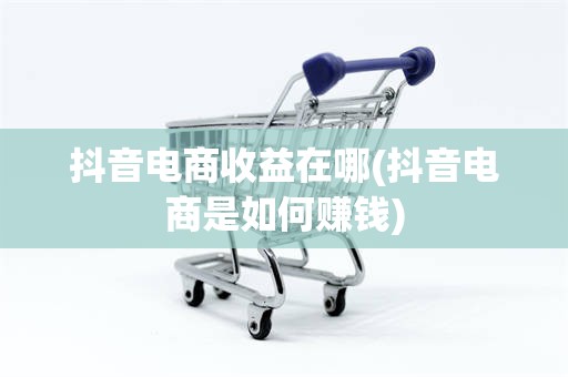 抖音电商收益在哪(抖音电商是如何赚钱)