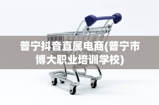 普宁抖音直属电商(普宁市博大职业培训学校)