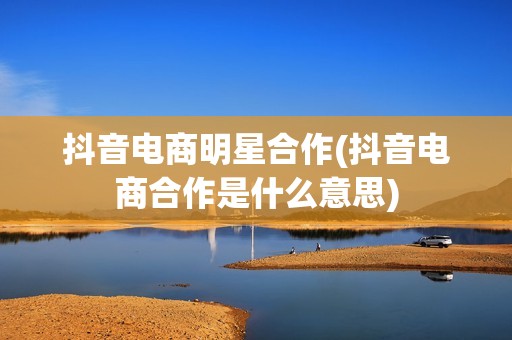 抖音电商明星合作(抖音电商合作是什么意思)