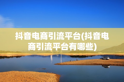 抖音电商引流平台(抖音电商引流平台有哪些)