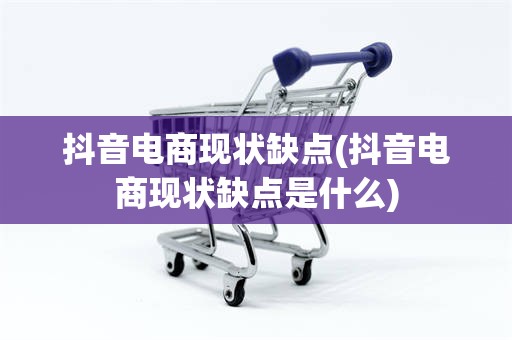 抖音电商现状缺点(抖音电商现状缺点是什么)