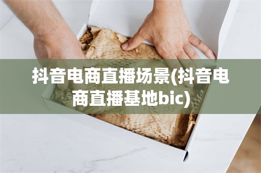 抖音电商直播场景(抖音电商直播基地bic)