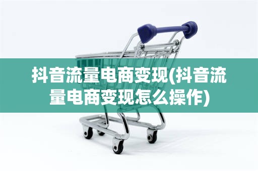 抖音流量电商变现(抖音流量电商变现怎么操作)