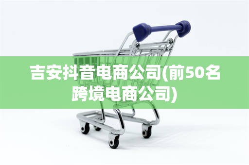 吉安抖音电商公司(前50名跨境电商公司)