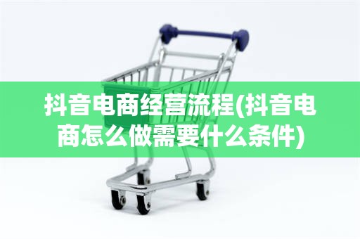 抖音电商经营流程(抖音电商怎么做需要什么条件)