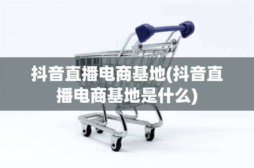 抖音直播电商基地(抖音直播电商基地是什么)