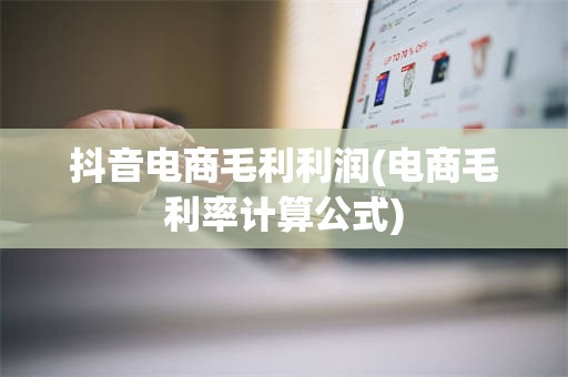 抖音电商毛利利润(电商毛利率计算公式)