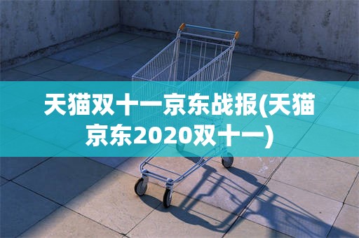 天猫双十一京东战报(天猫京东2020双十一)