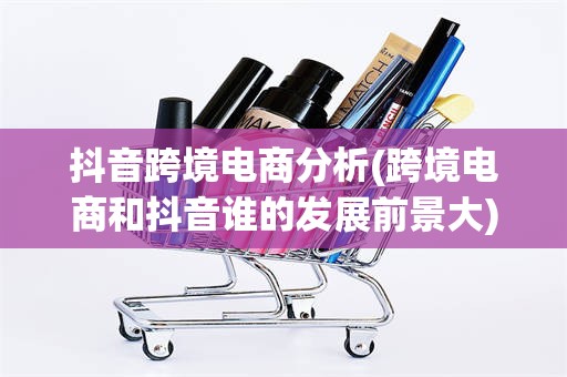抖音跨境电商分析(跨境电商和抖音谁的发展前景大)