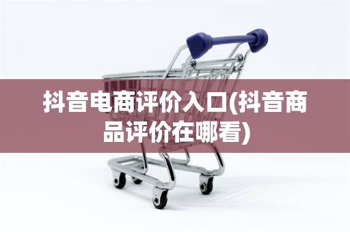 抖音电商评价入口(抖音商品评价在哪看)
