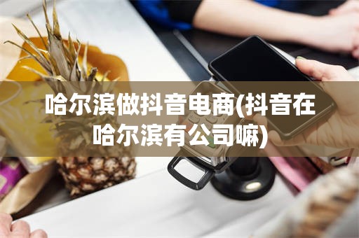 哈尔滨做抖音电商(抖音在哈尔滨有公司嘛)