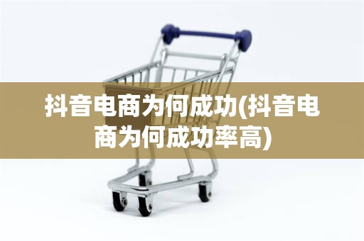 抖音电商为何成功(抖音电商为何成功率高)